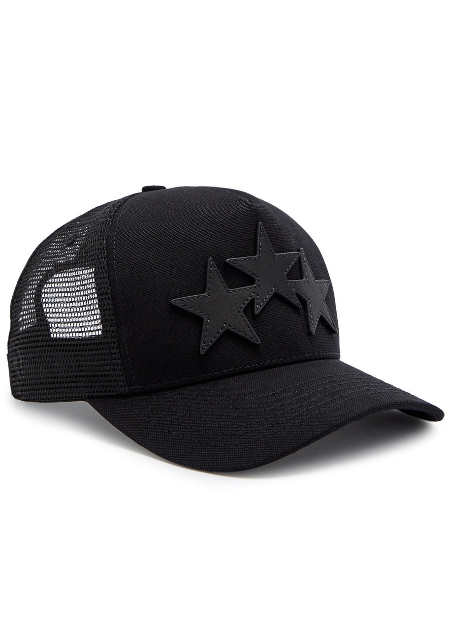 Amiri 3 Star Appliqué Canvas cap - 1