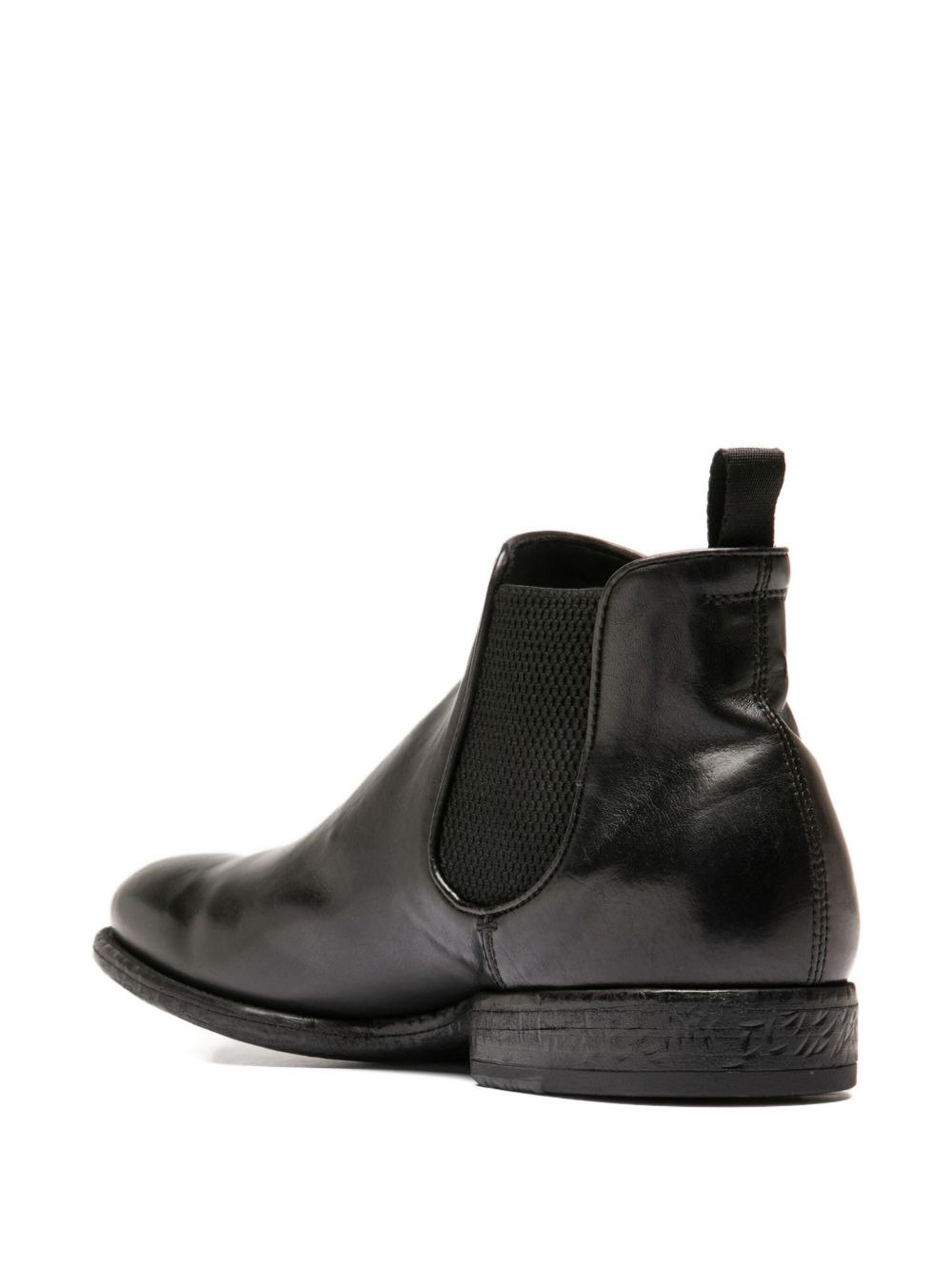 elastic-panel leather boots - 2