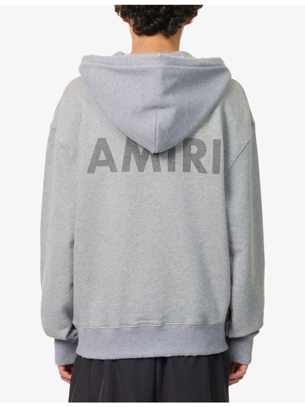 Stencil Logo-Print Cotton Hoody - 4