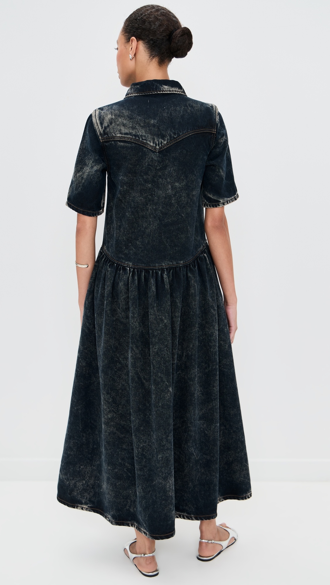 Light Denim Long Dress - 2