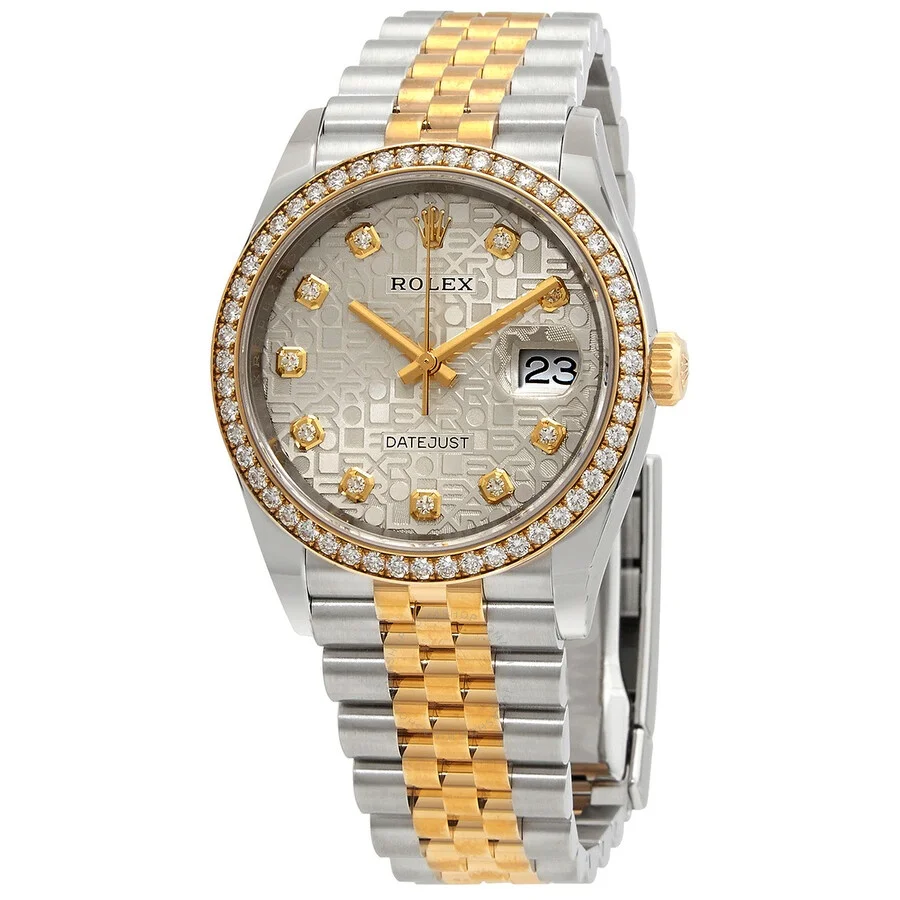 Rolex Datejust 36 Silver Jubilee Diamond Dial Men's Steel and 18kt Yellow Gold Jubilee Watch 126283S - 1