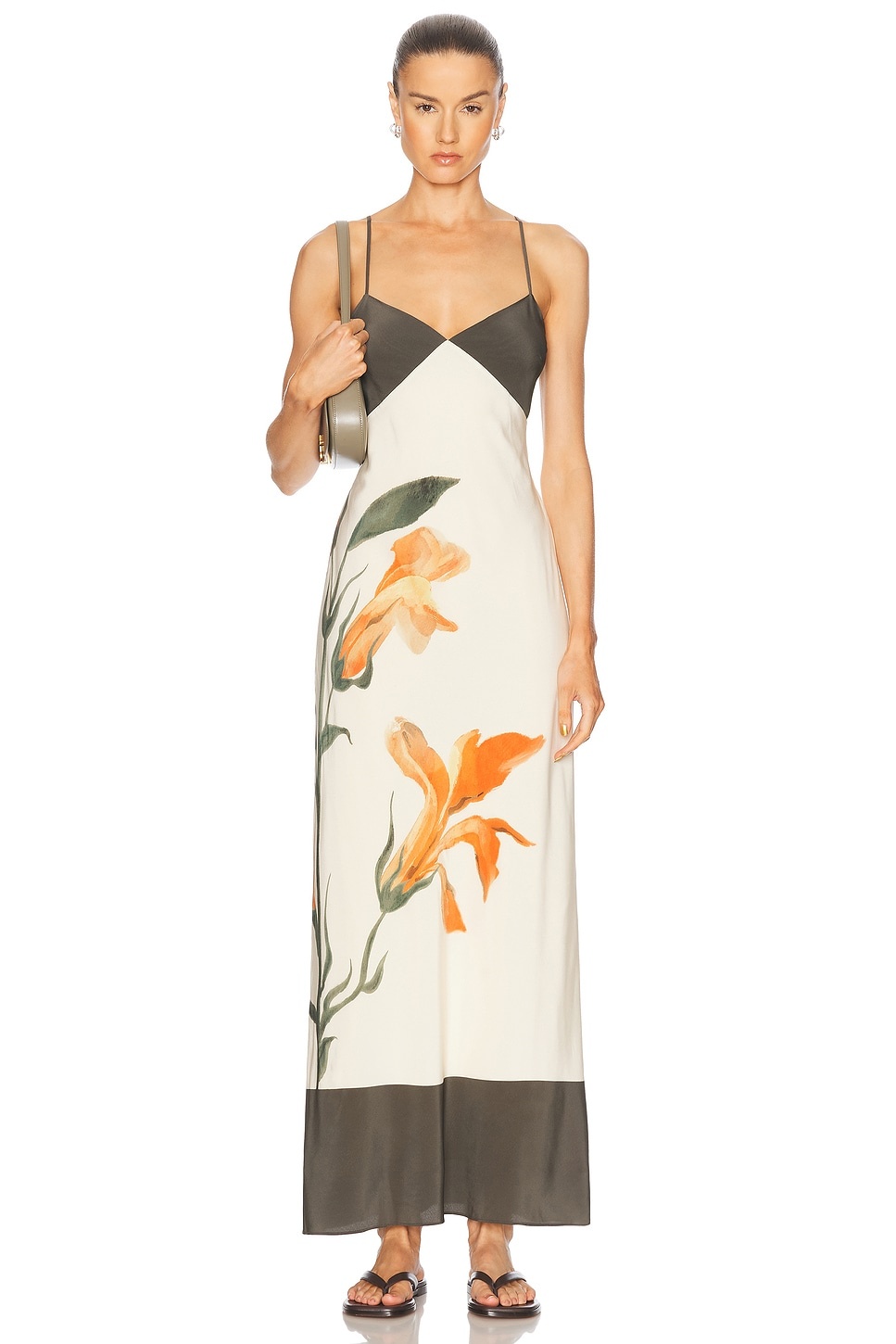 Constance V Neck Slip Dress - 1