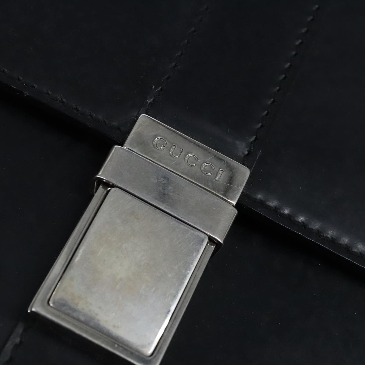 GUCCI Tote Bag Canvas Leather Black Silver 019 2122 019 2122 - 14