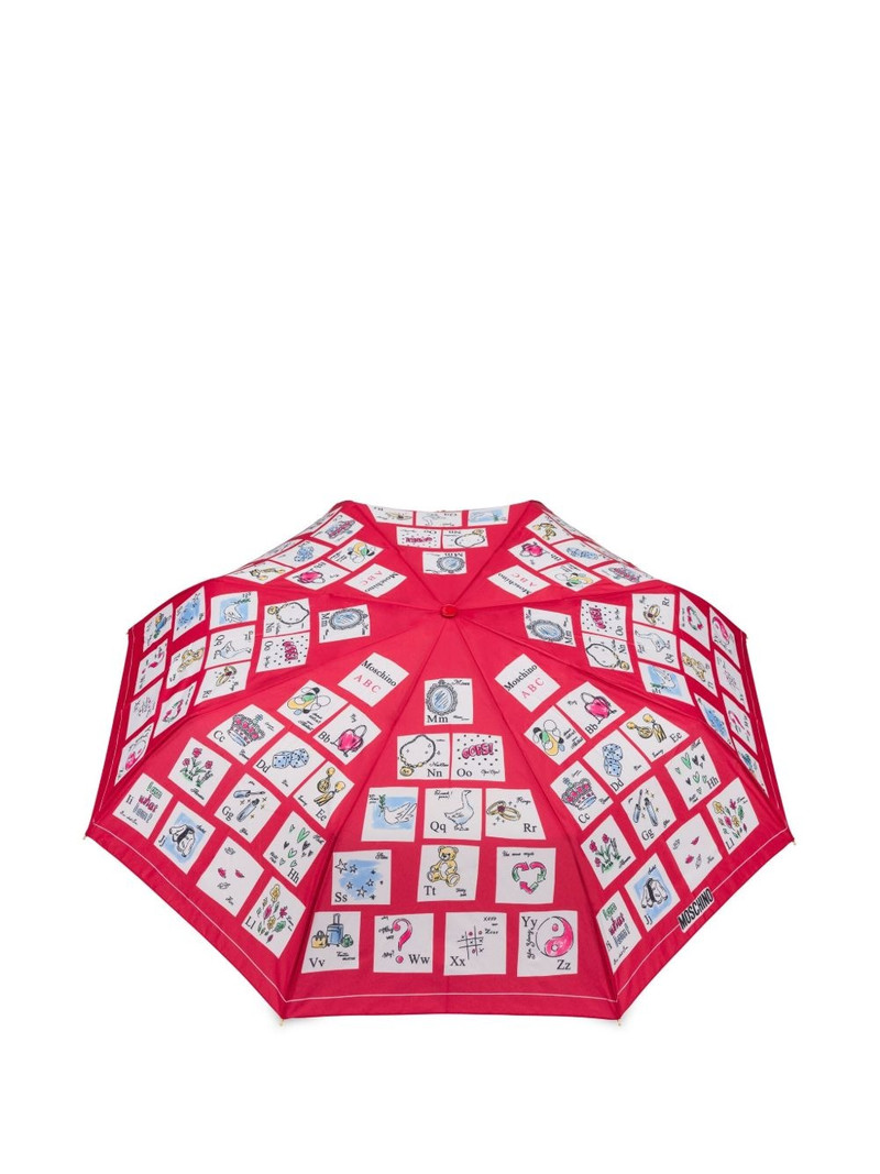 Moschino alphabet-print umbrella outlook
