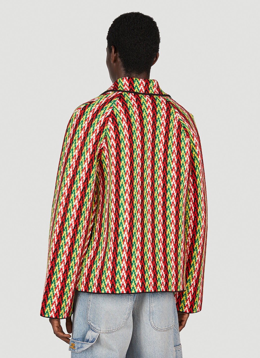Curb Chevron Knit Jacket - 4