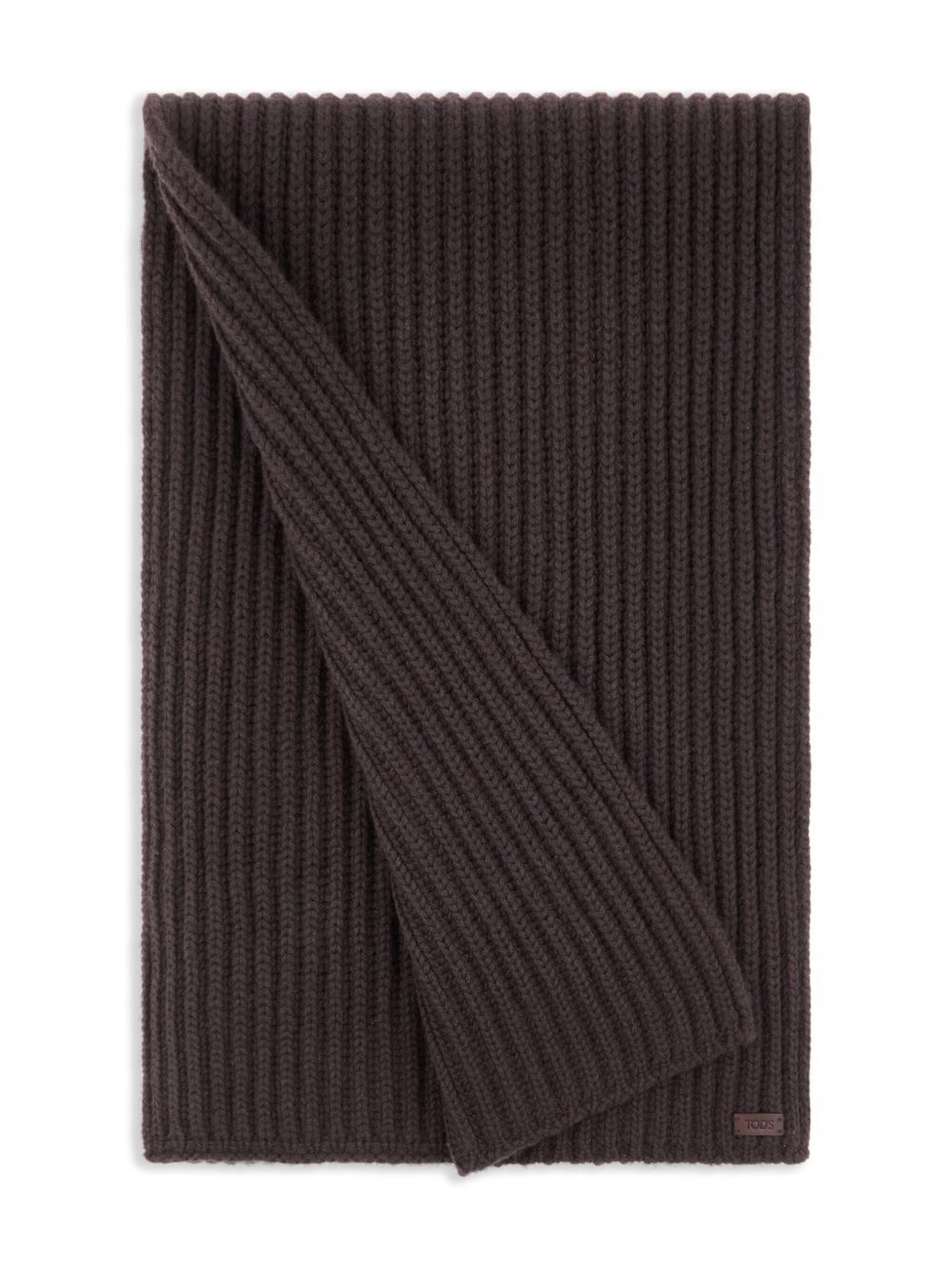 ribbed knit scarf - 2