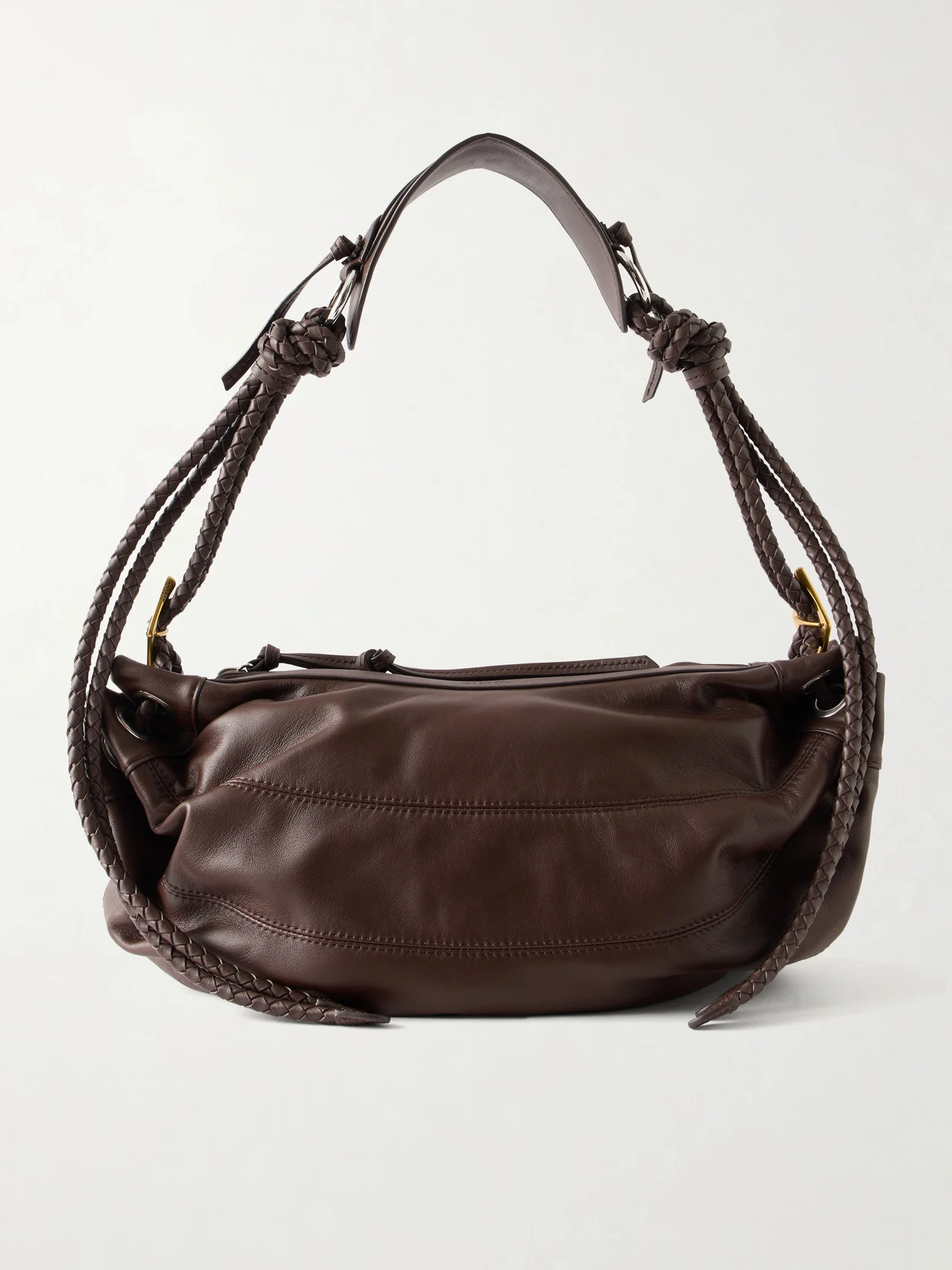 Maia Medium Braided Leather Shoulder Bag - 1