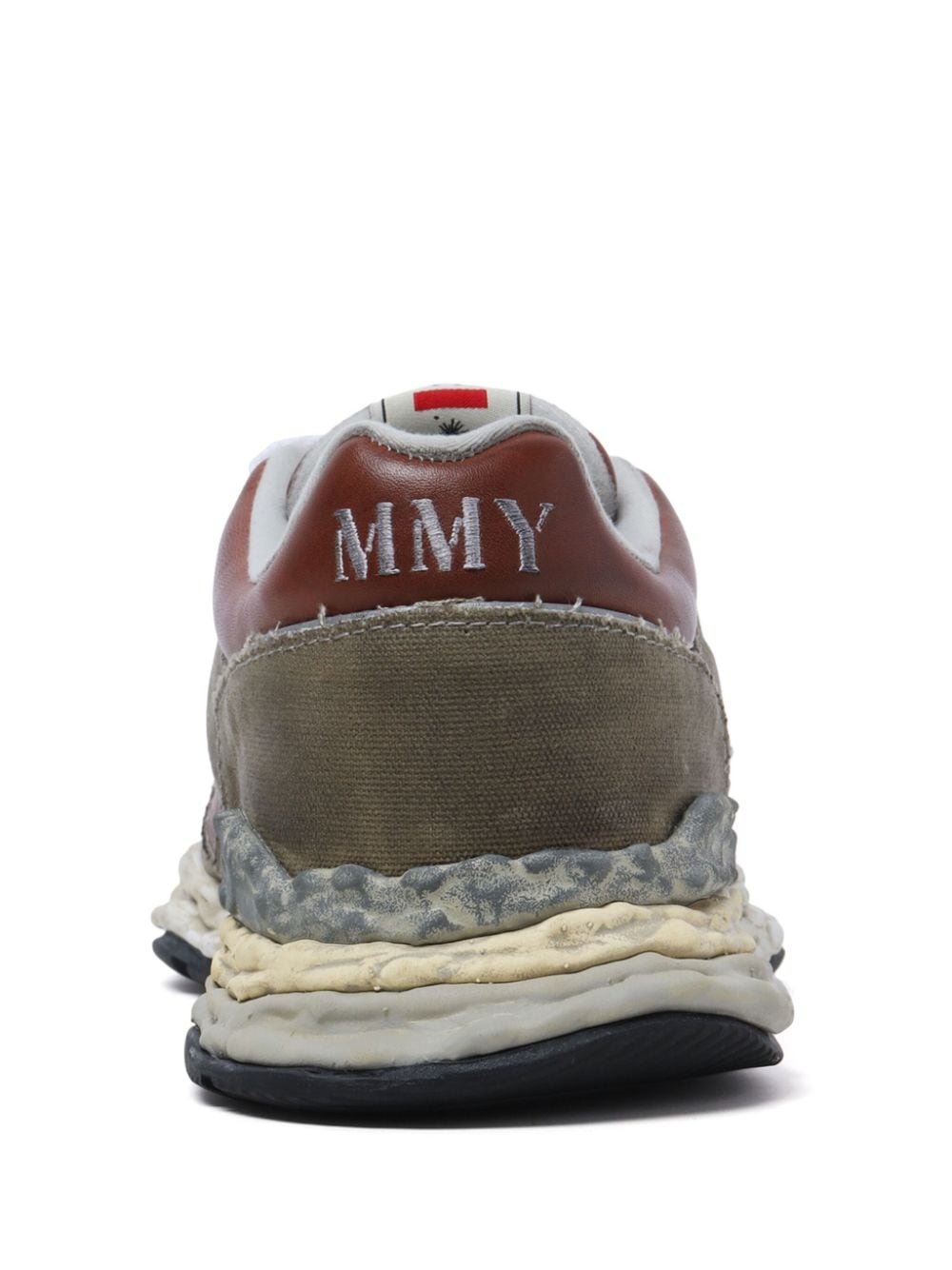 George panelled canvas sneakers - 4
