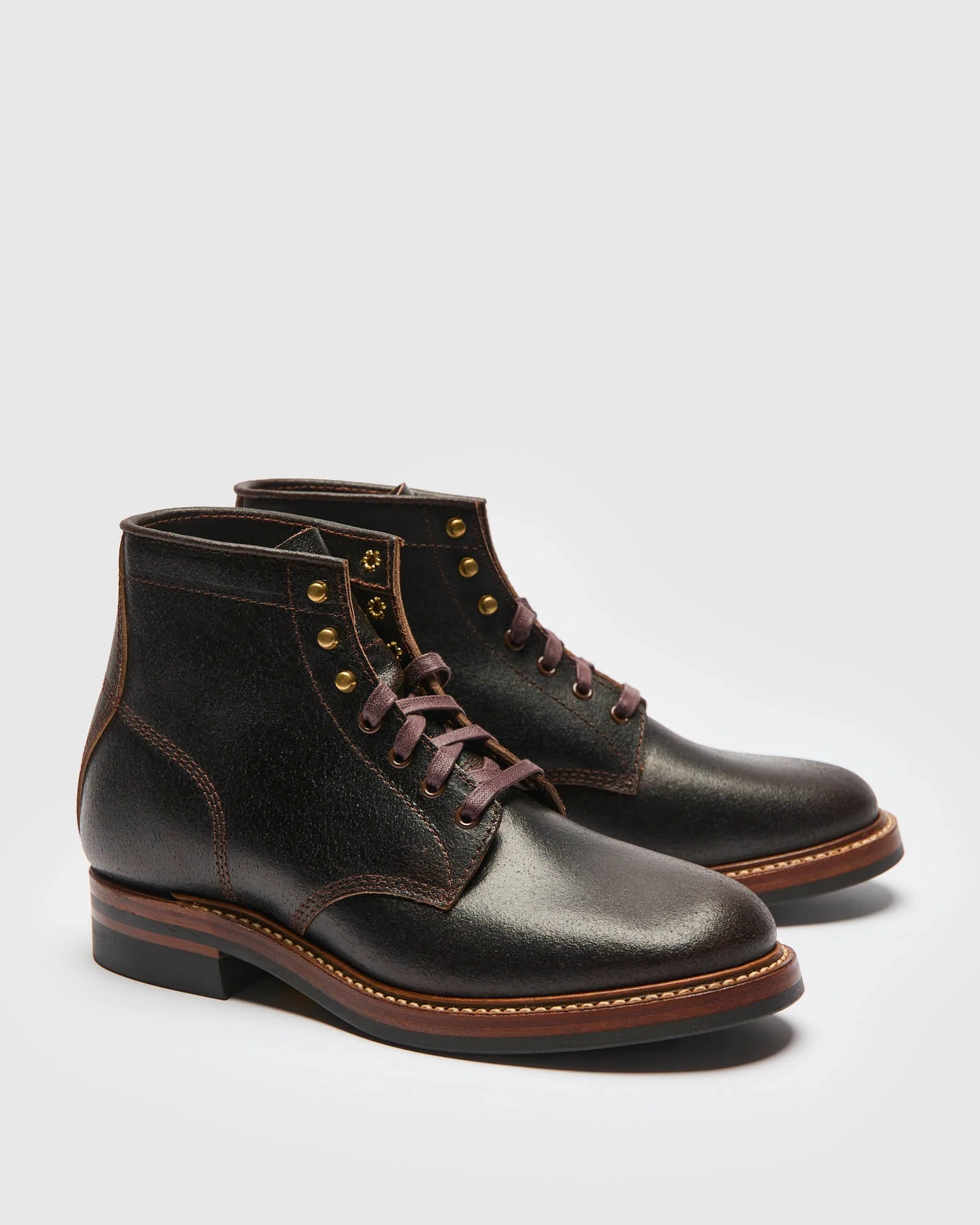 El Capitan Boot in Horween Waxed Dark Brown - 1