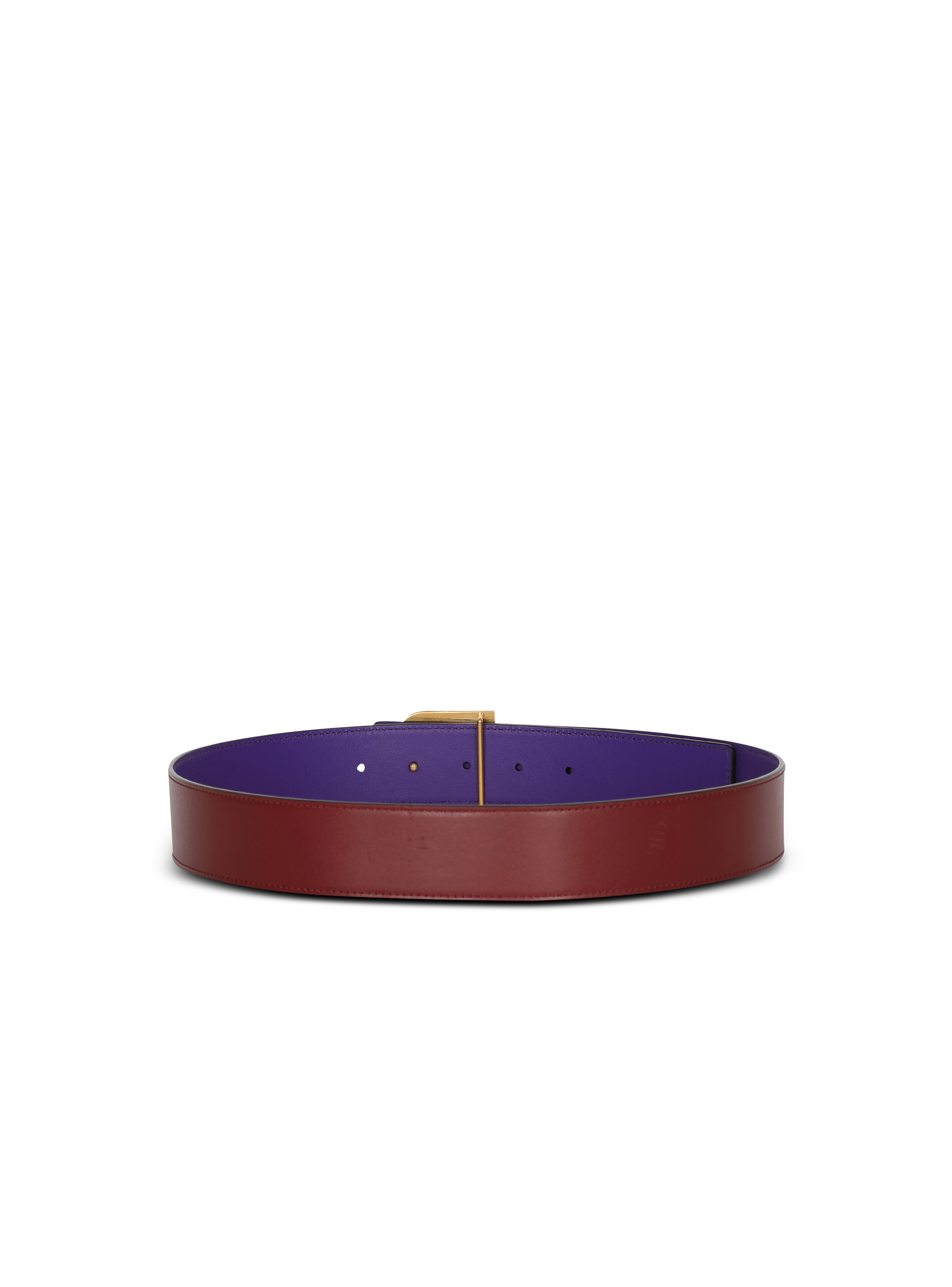 Reversible leather B-Belt - 4