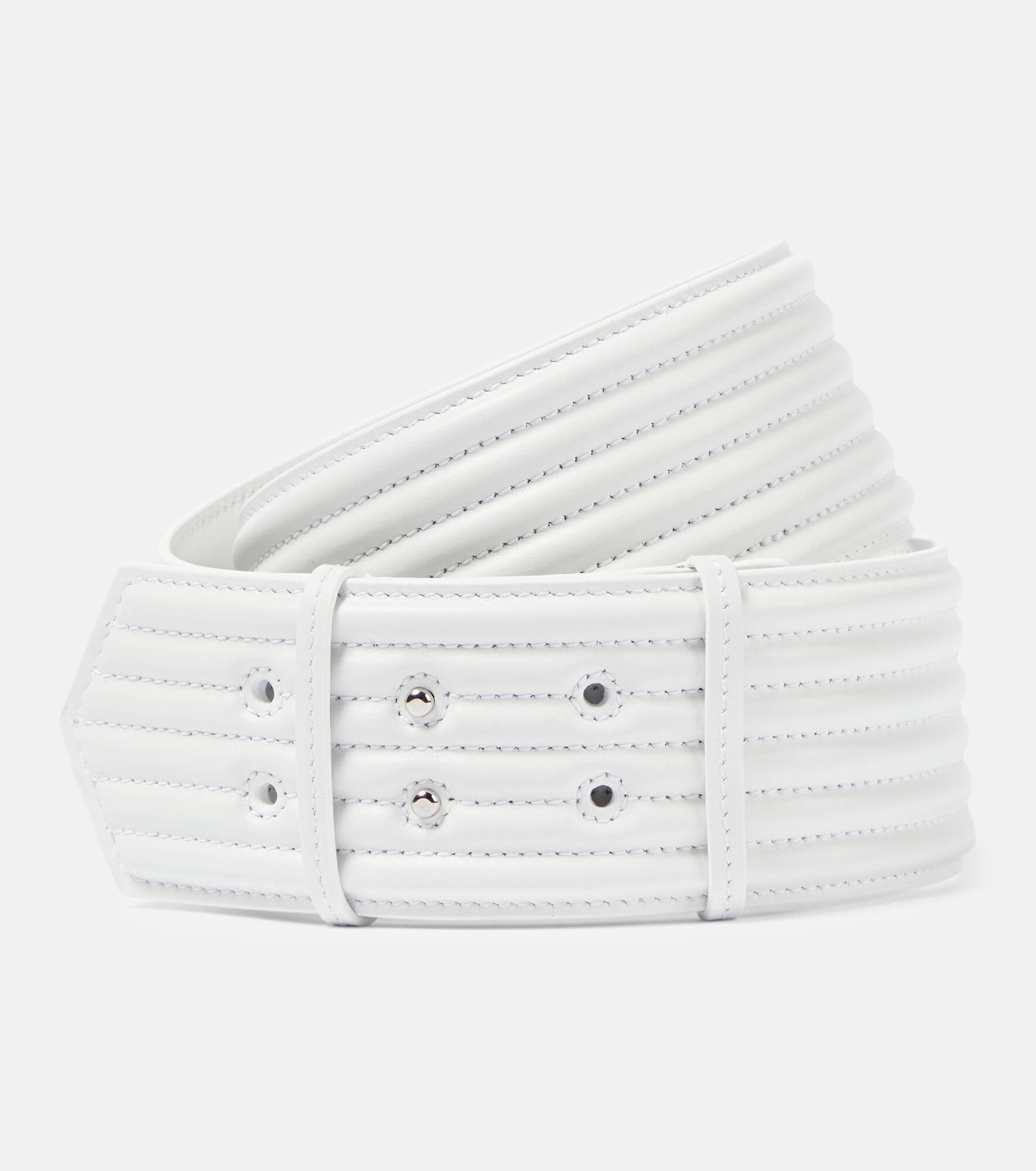 Padded leather belt - 1