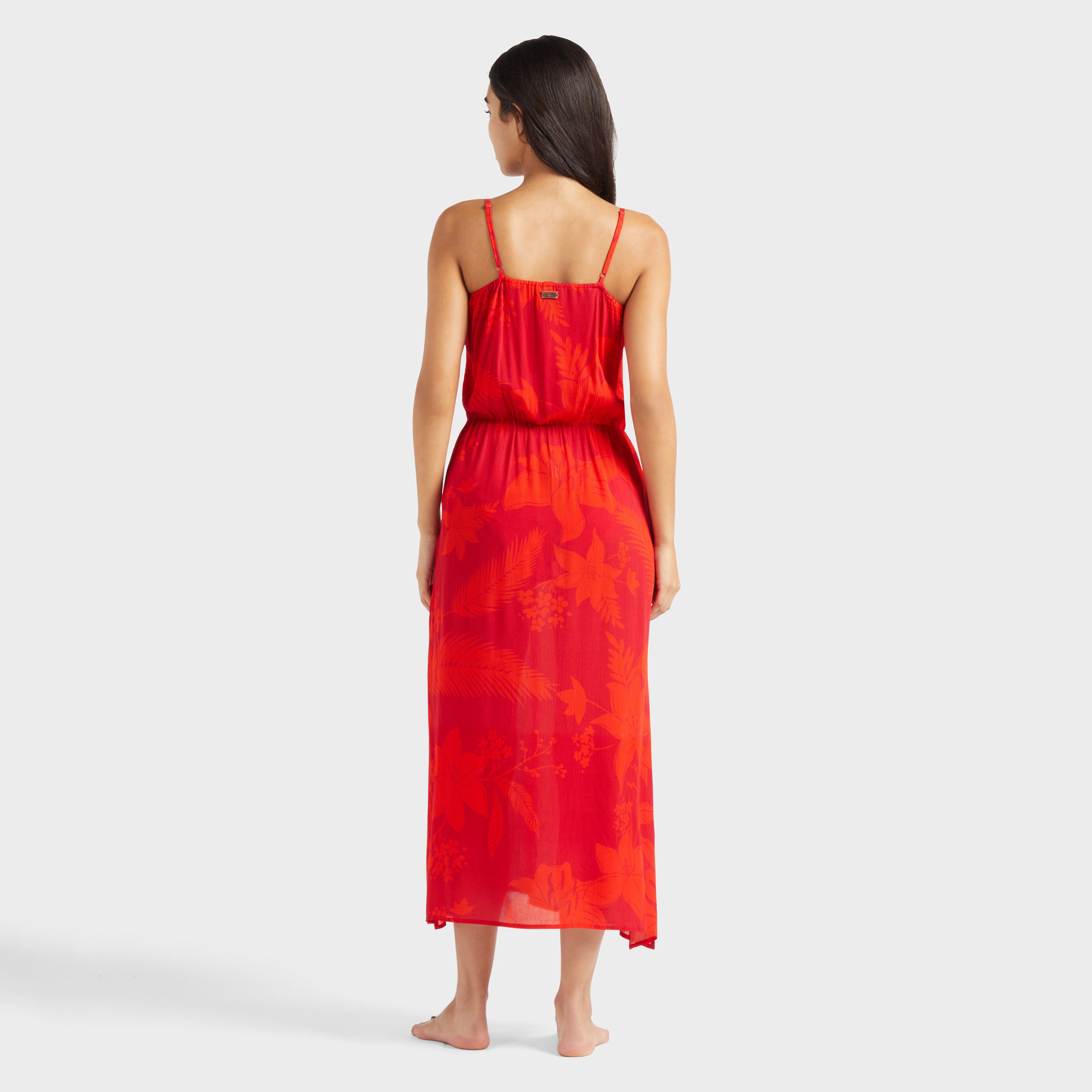 Women Long Viscose Dress Flower Power - 4