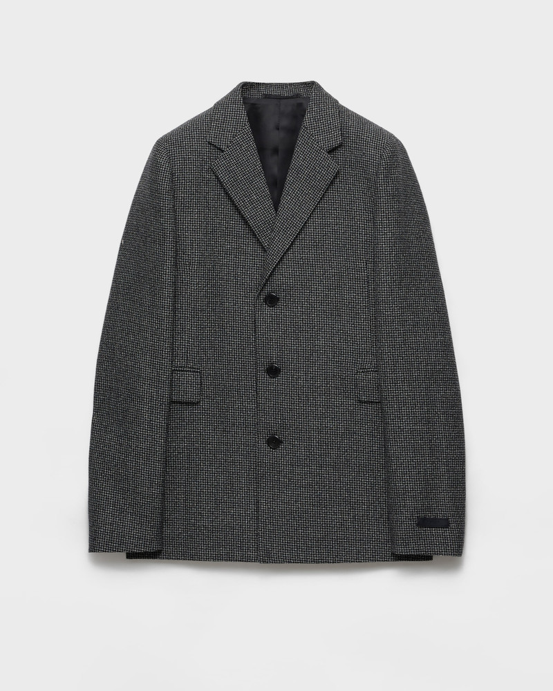 Single-breasted wool jacket 1