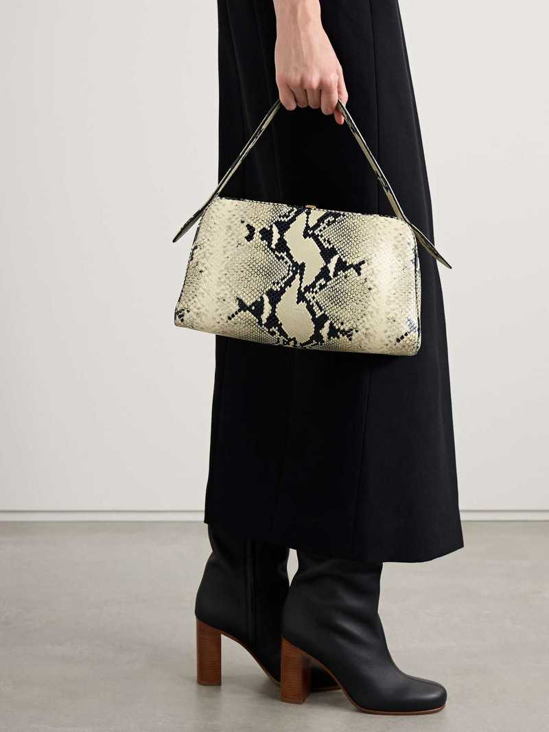 KHAITE Cate snake-effect leather tote outlook