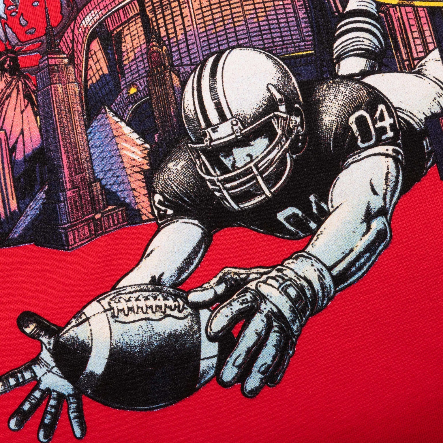 FEATURE X BILLIONAIRE BOYS CLUB TOUCHDOWN SHORT SLEEVE TEE - TOMATO RED - 4