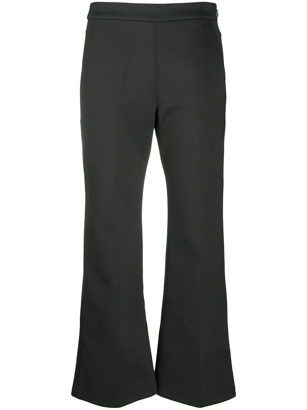 cropped flared trousers - 1