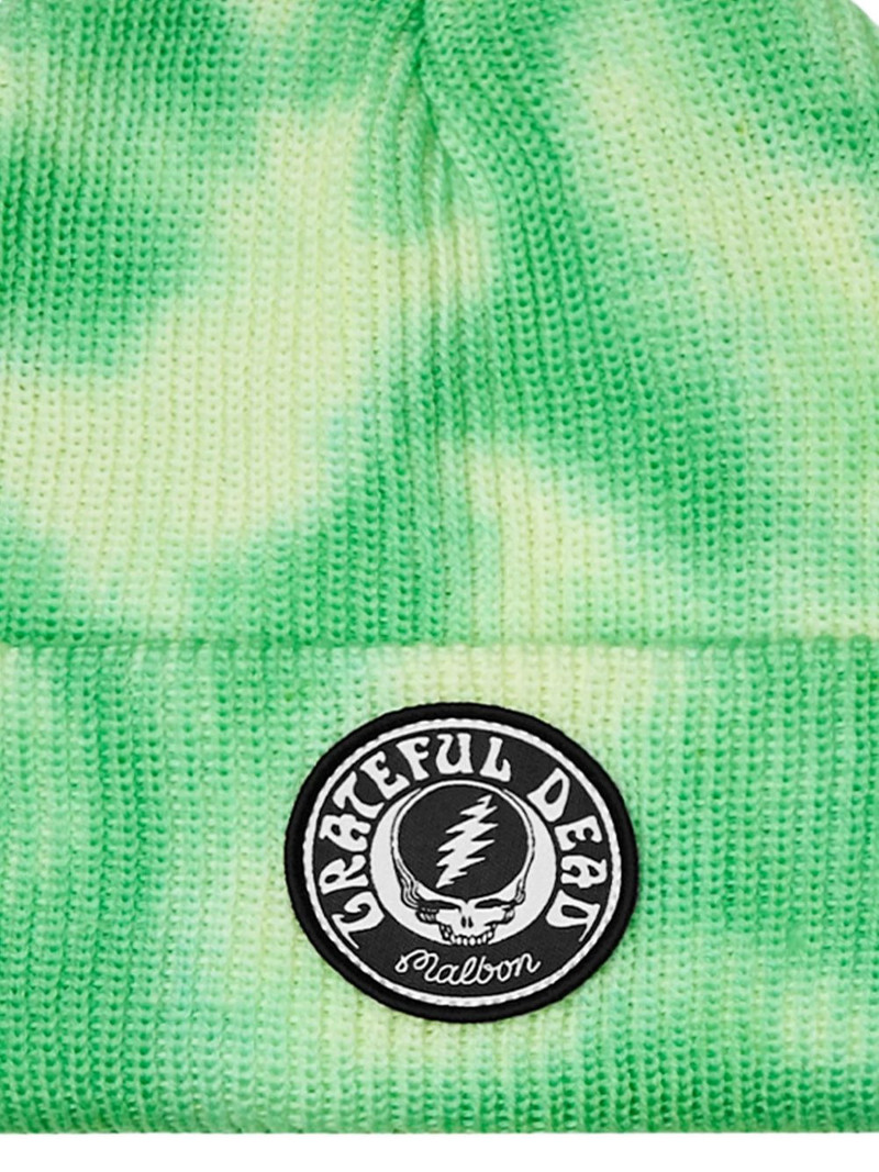 malbon x Grateful Dead Stealie tie-dye beanie hat outlook