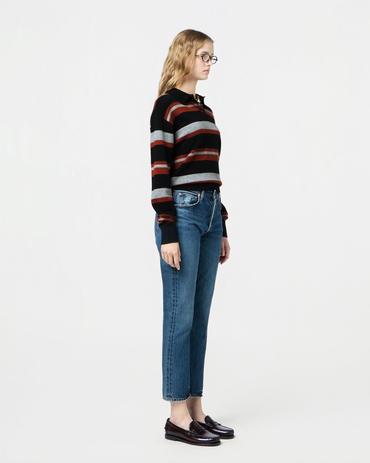 Collegiate Stripe Polo - 5