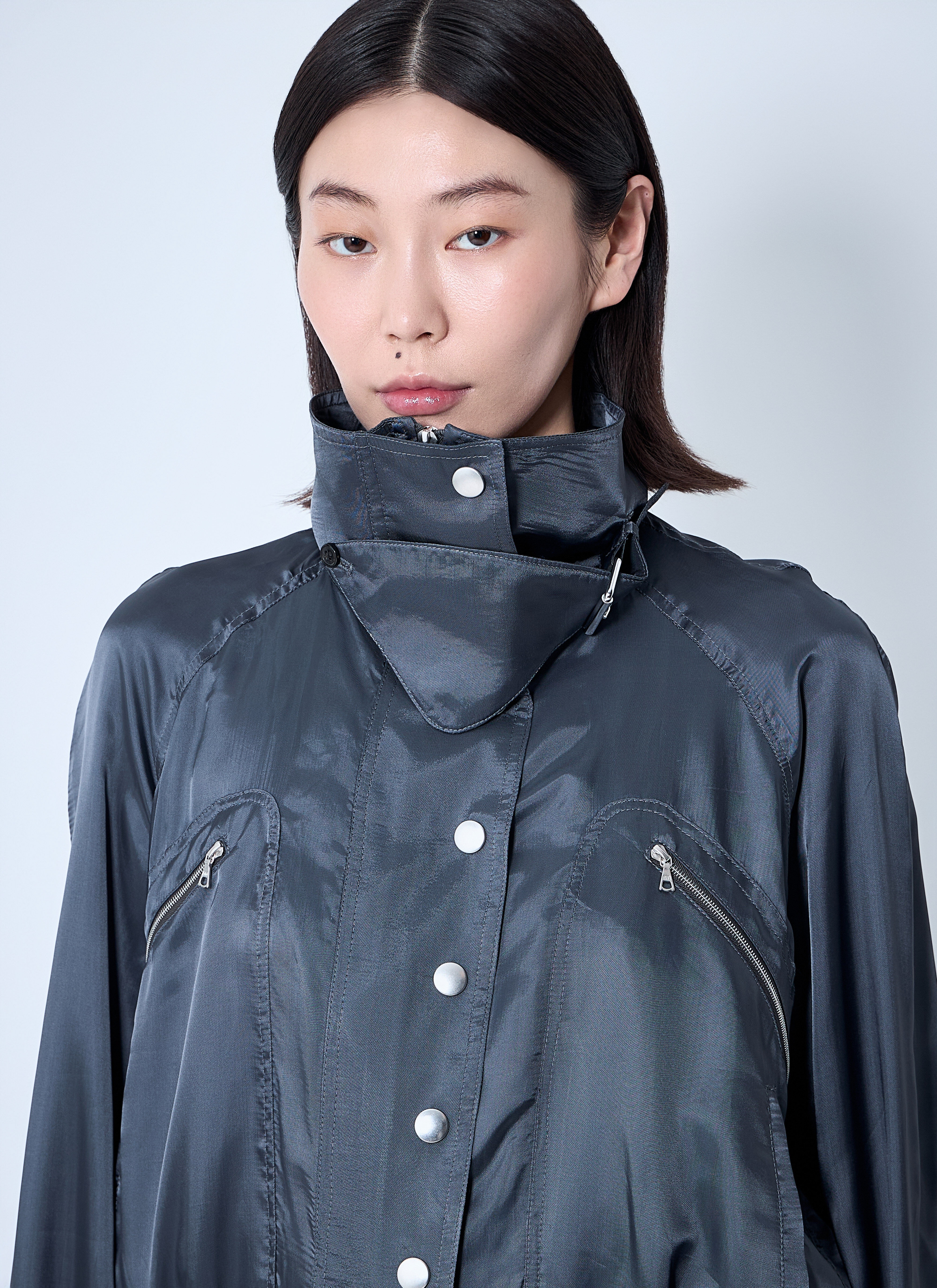 Satin Bomber Jacket - 5