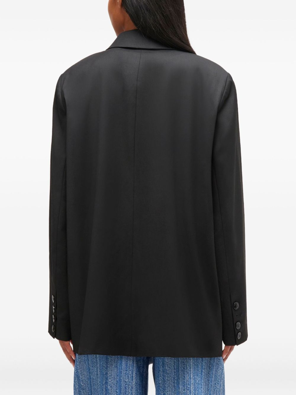 Calendered double-breasted blazer - 4