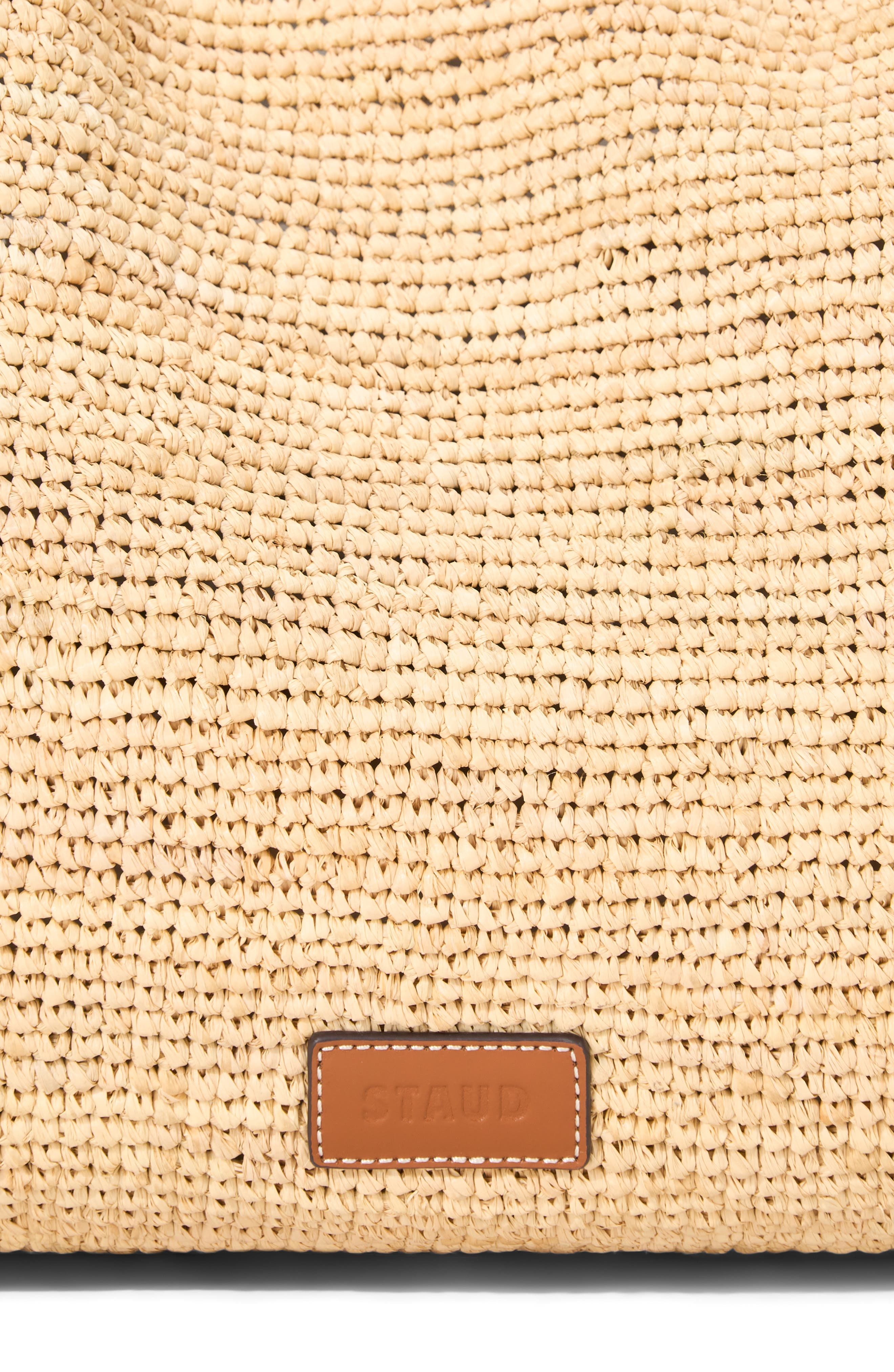 STAUD Rue Raffia Tote Bag in Natural/Tan at Nordstrom - 5