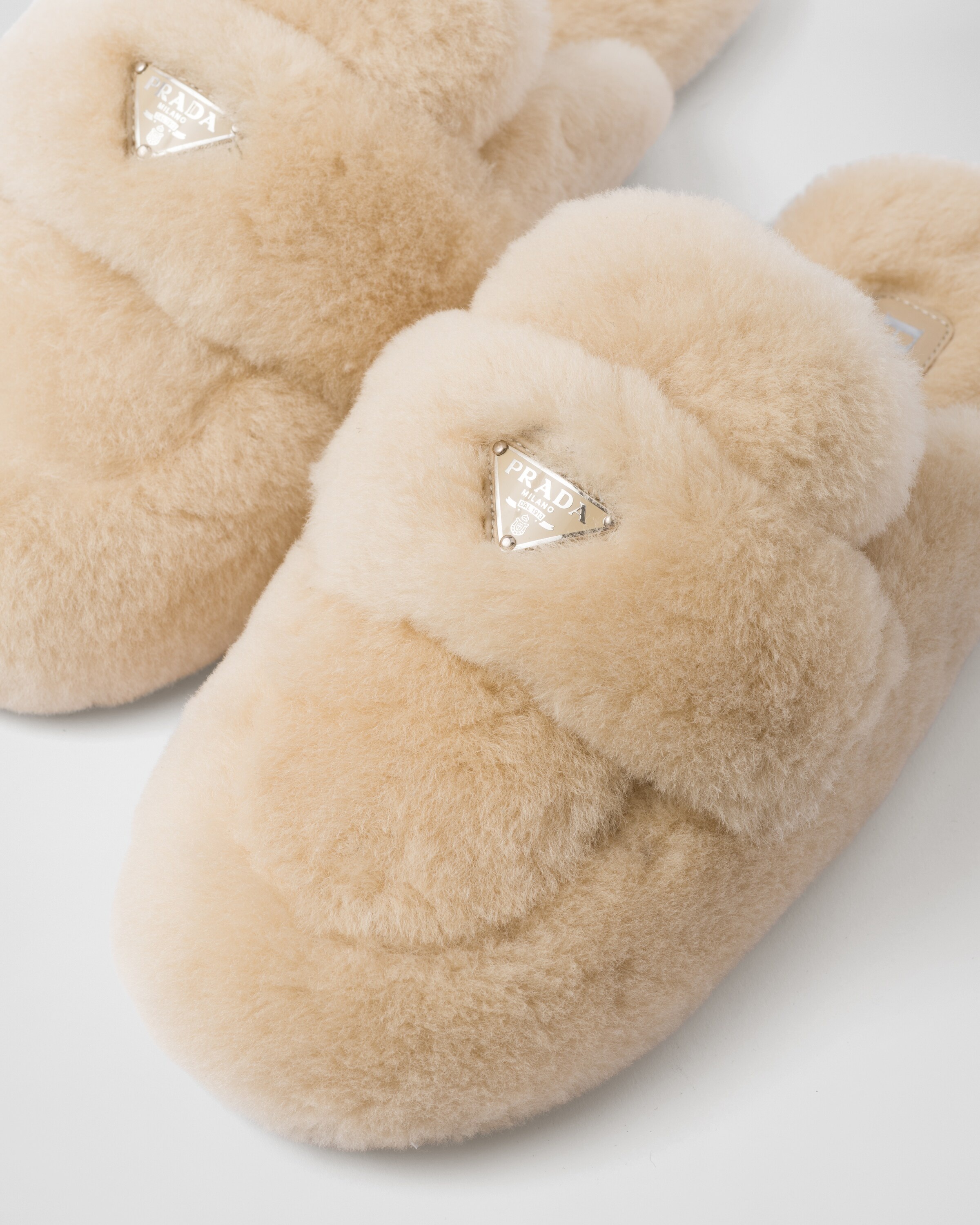 Shearling mules - 6