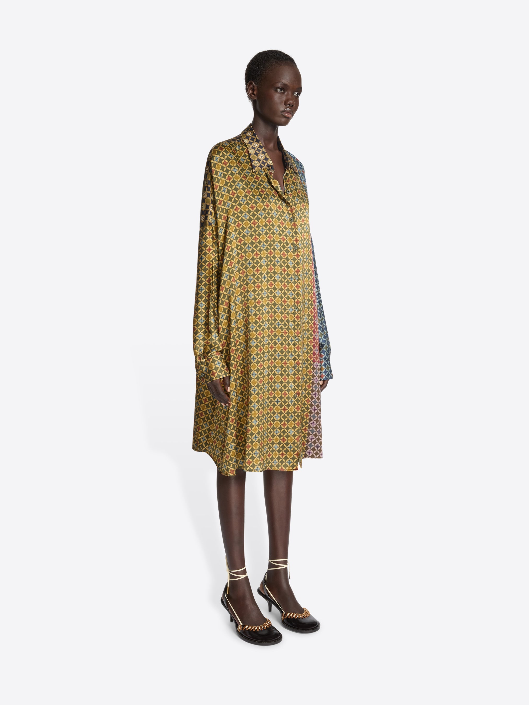 PRINTED SHIRT DRESS - 3