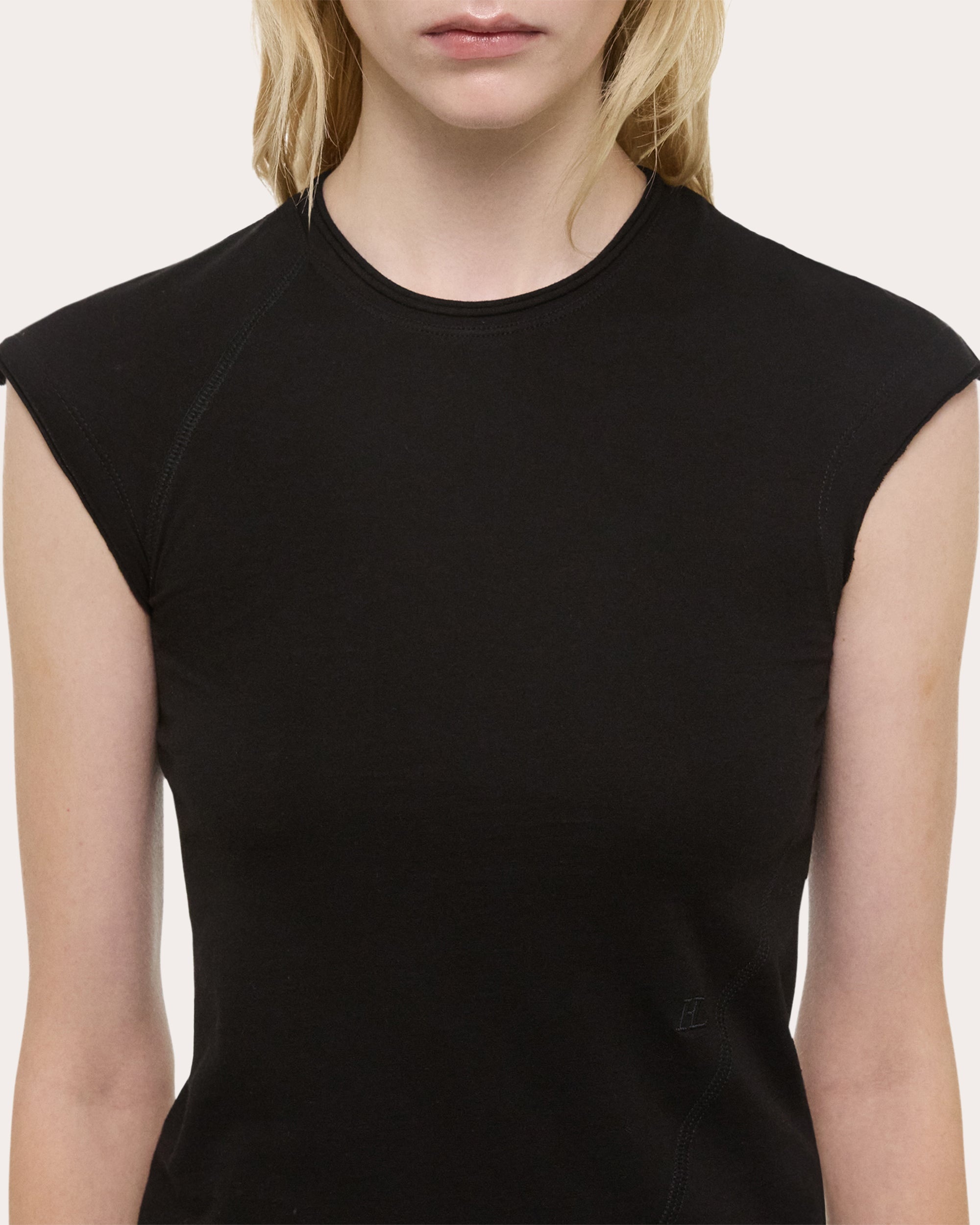 Twisted Cropped Cotton Jersey Top - 4