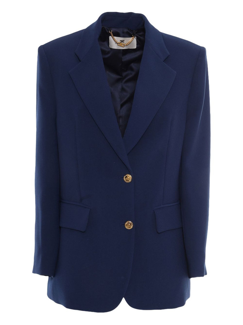 button-closure blazer 1