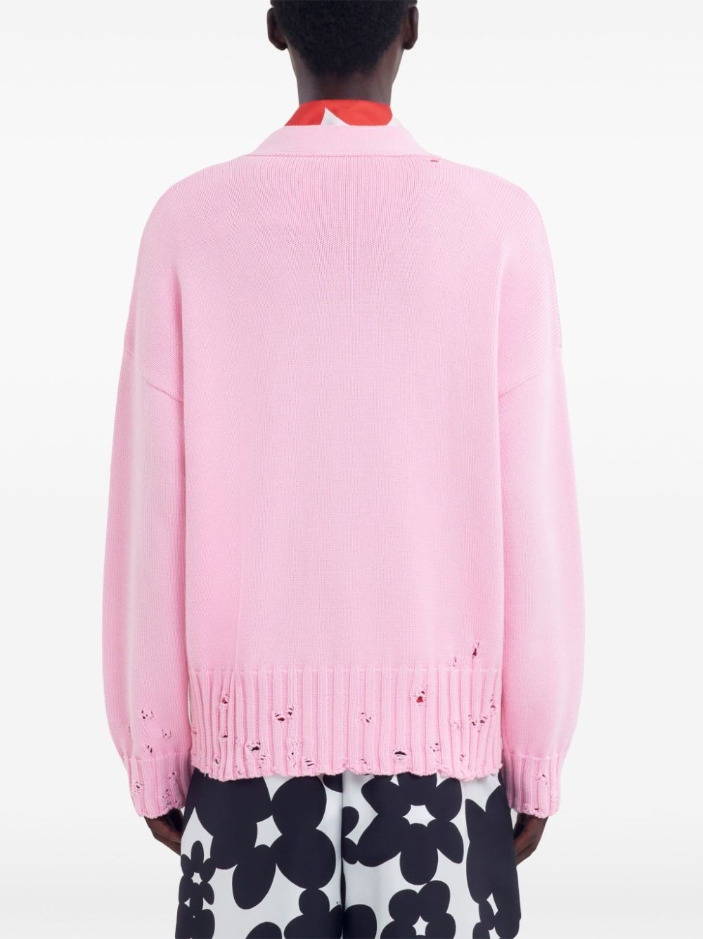 distressed cardigan - 4