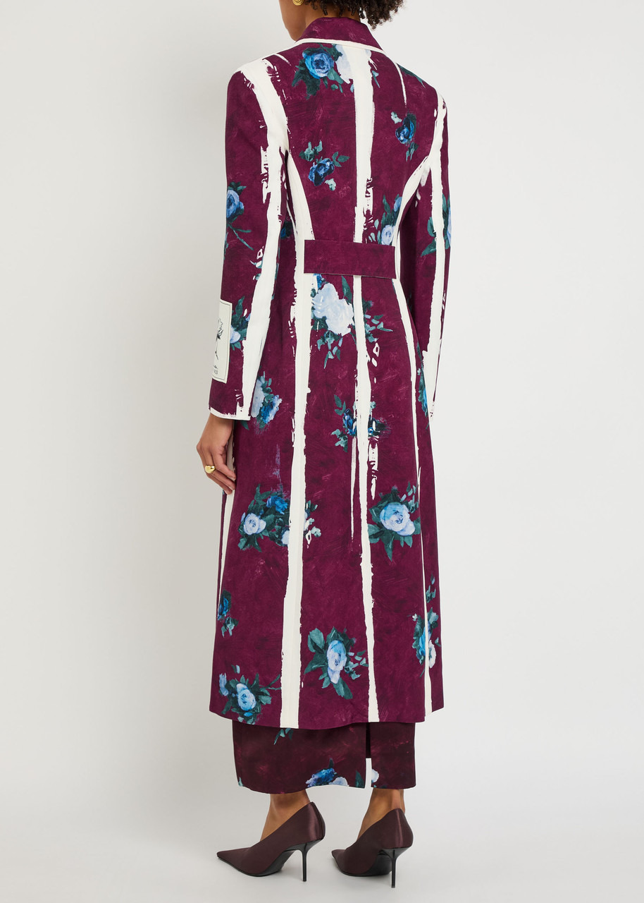 Erdem Floral-print Woven Coat - 2