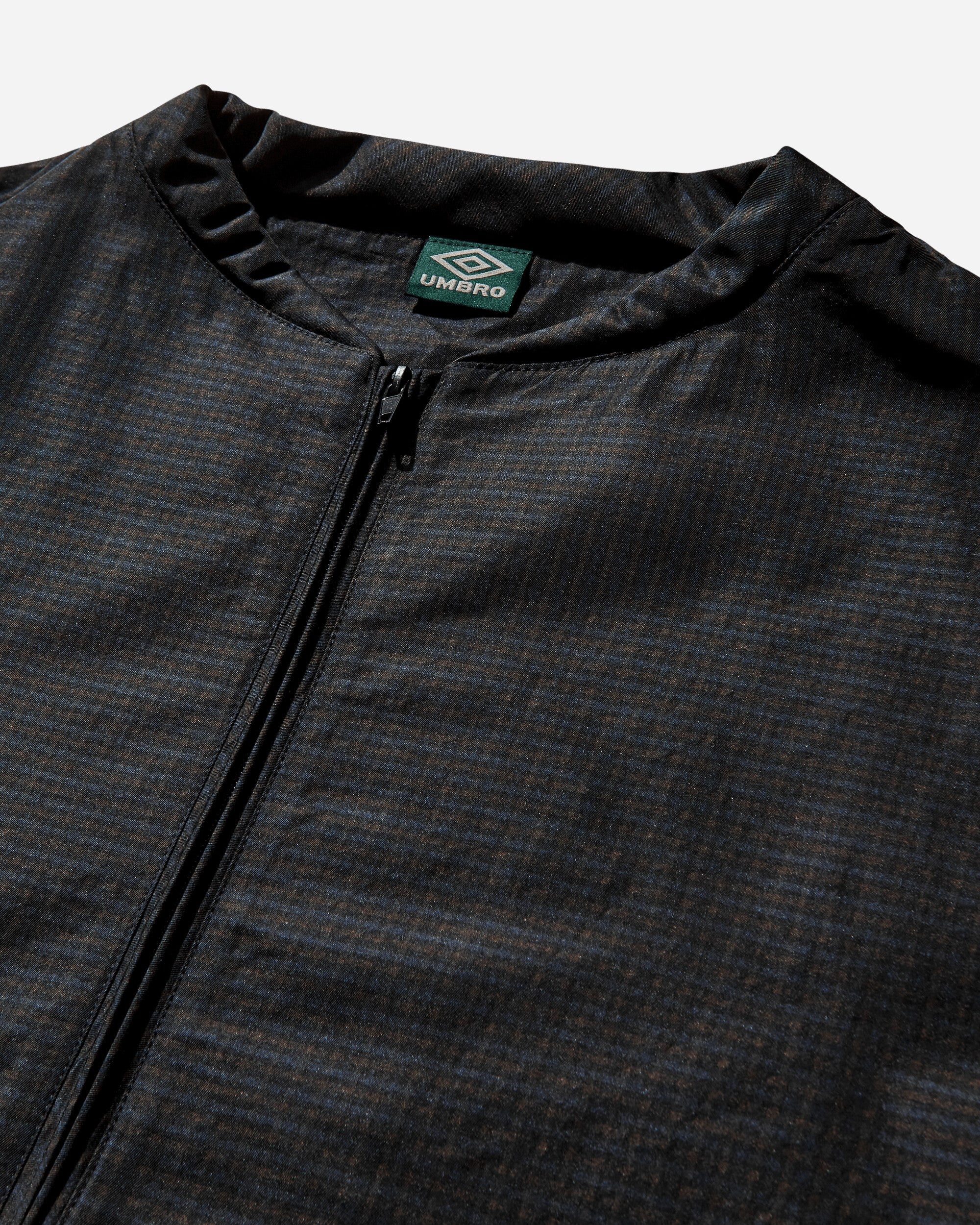 Men's Check Bomber Jacket Navy / Dark Brown - 3