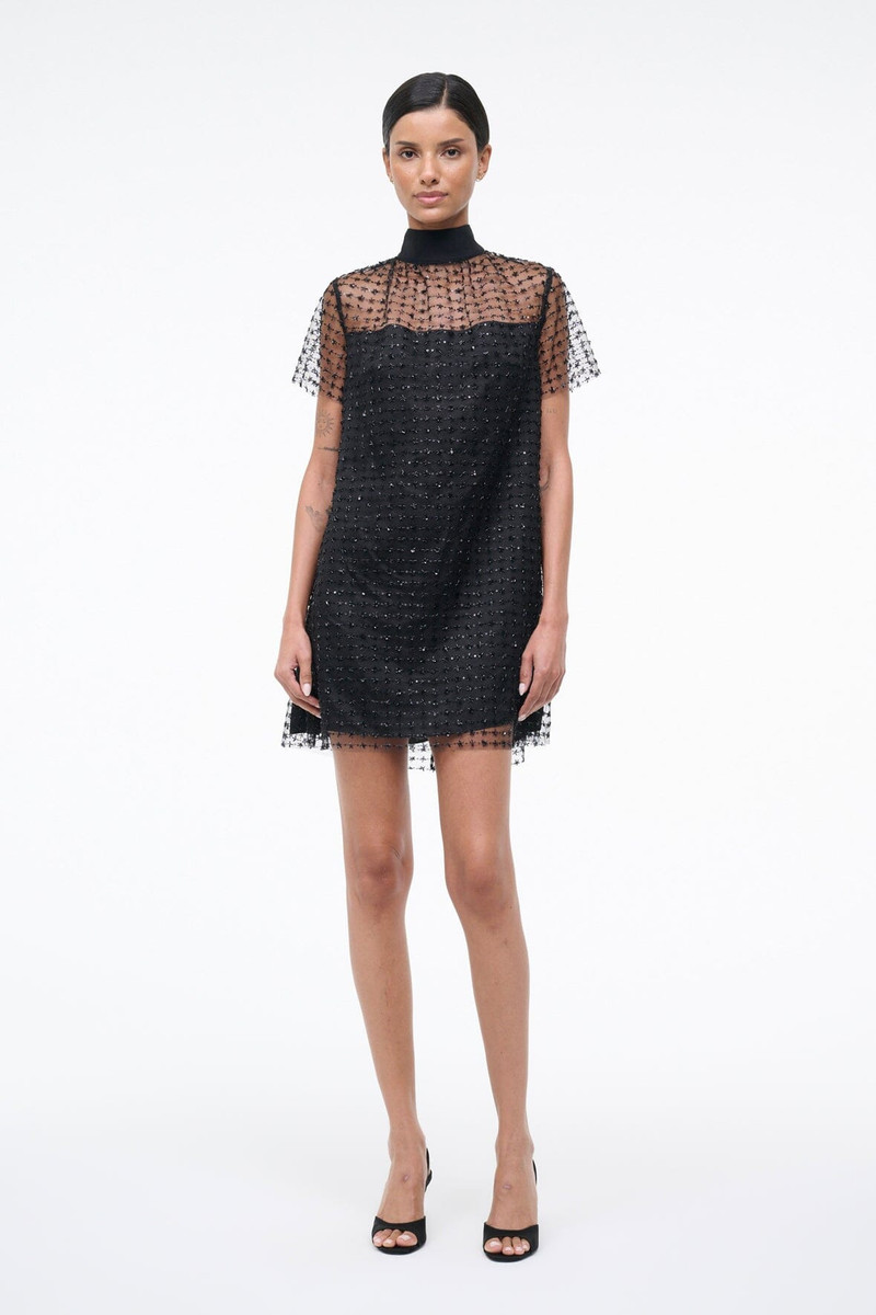 STAUD MINI ILANA DRESS STARDUST ONYX 4