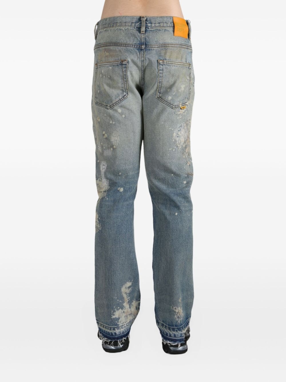 distressed frayed jeans - 4