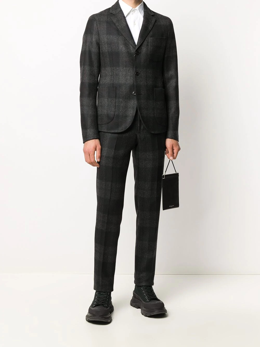 checkered suit trousers - 2