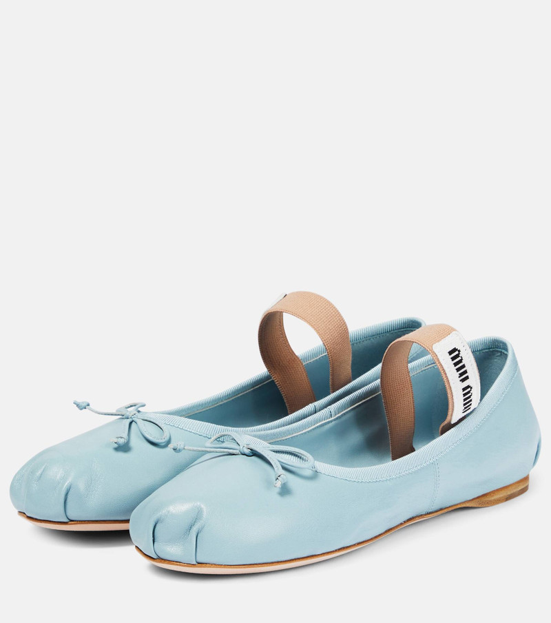 Leather ballet flats 5
