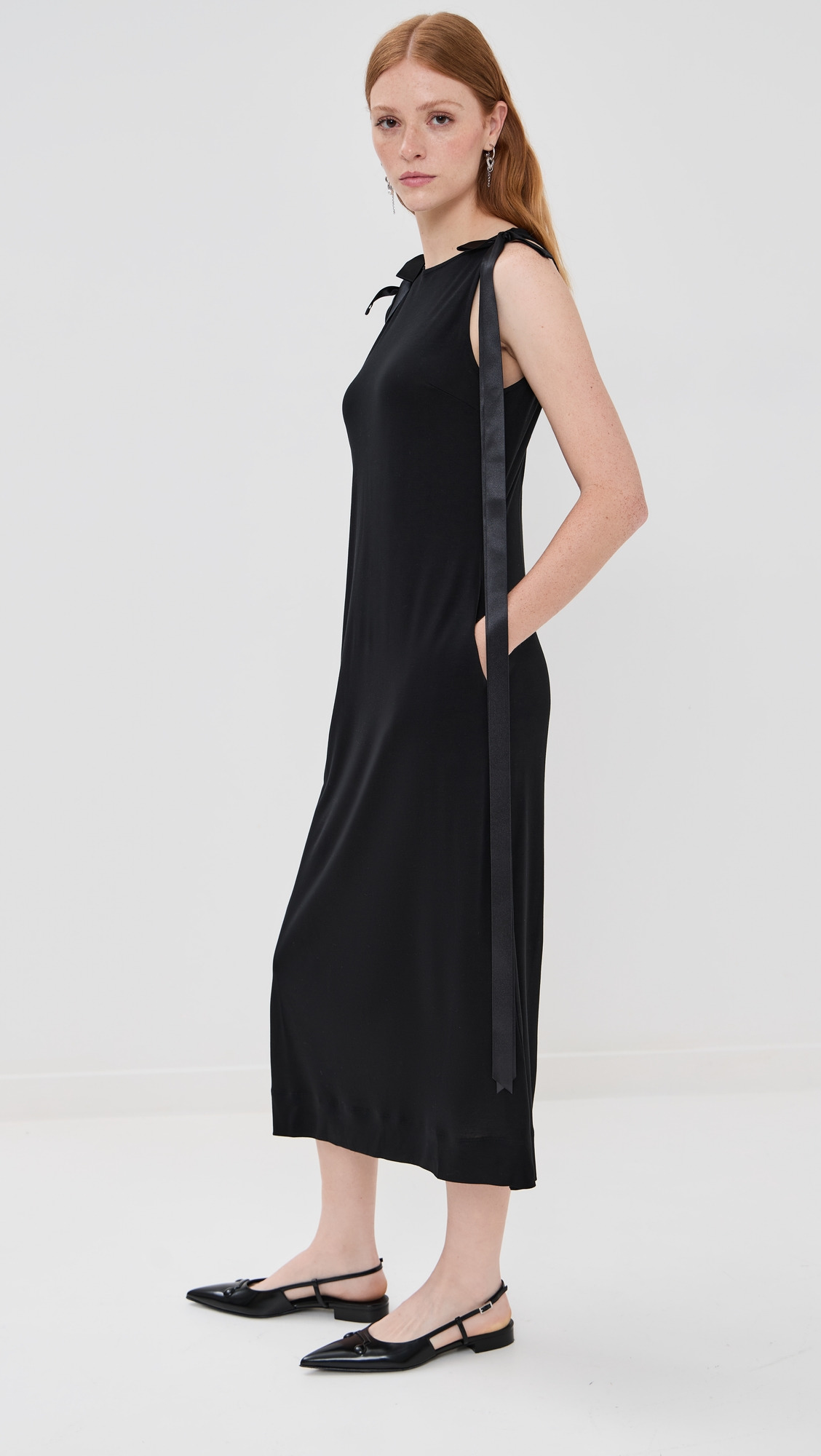 Bow Ribbon Tail Dress - 3