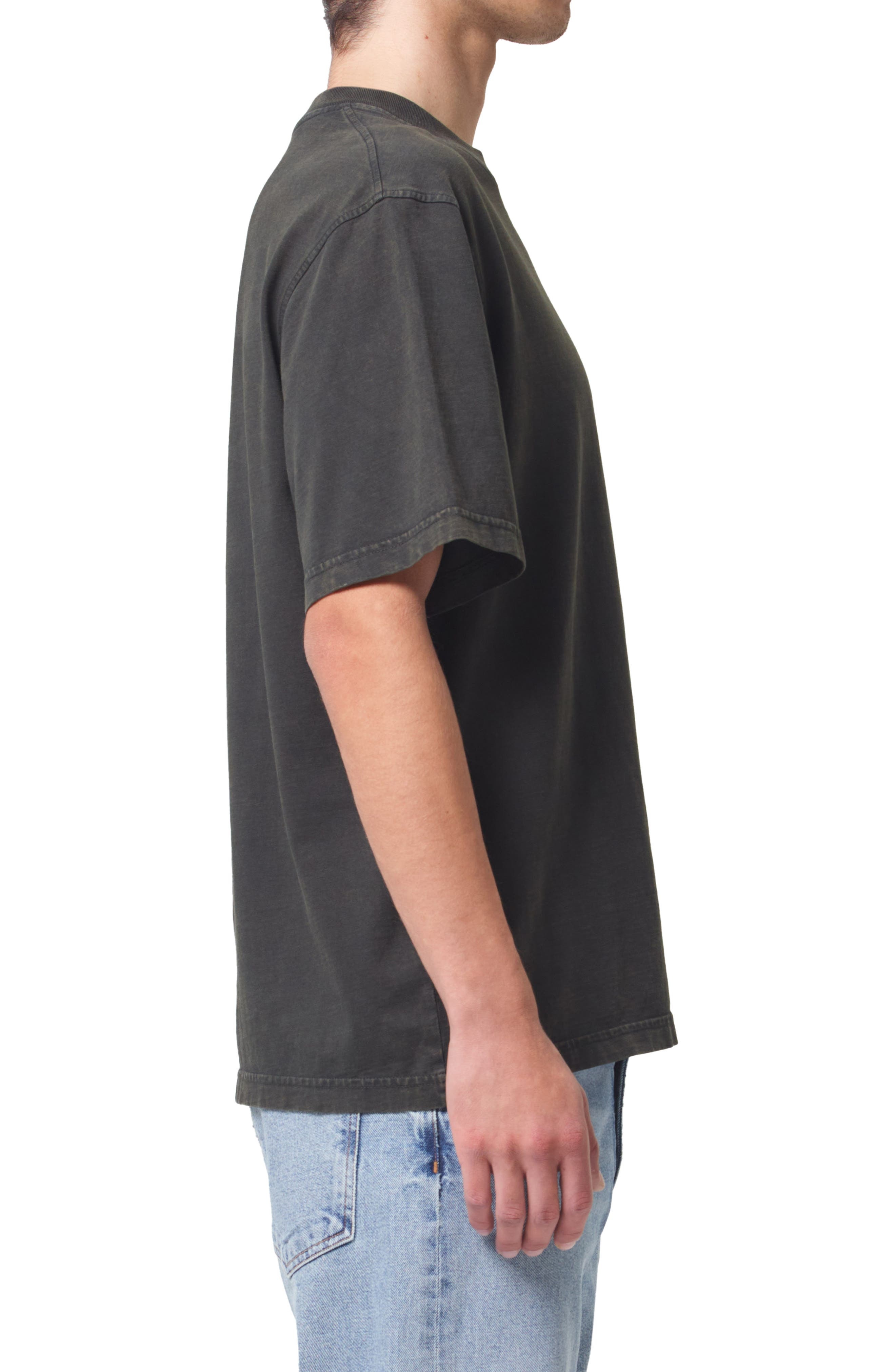 AGOLDE Asha Oversize Mock Neck T-Shirt in Fracture at Nordstrom - 3