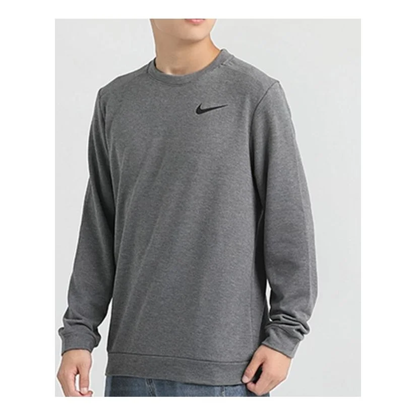 Nike DRI-FIT Quick Dry Round Neck Pullover Gray CU6796-071 - 1