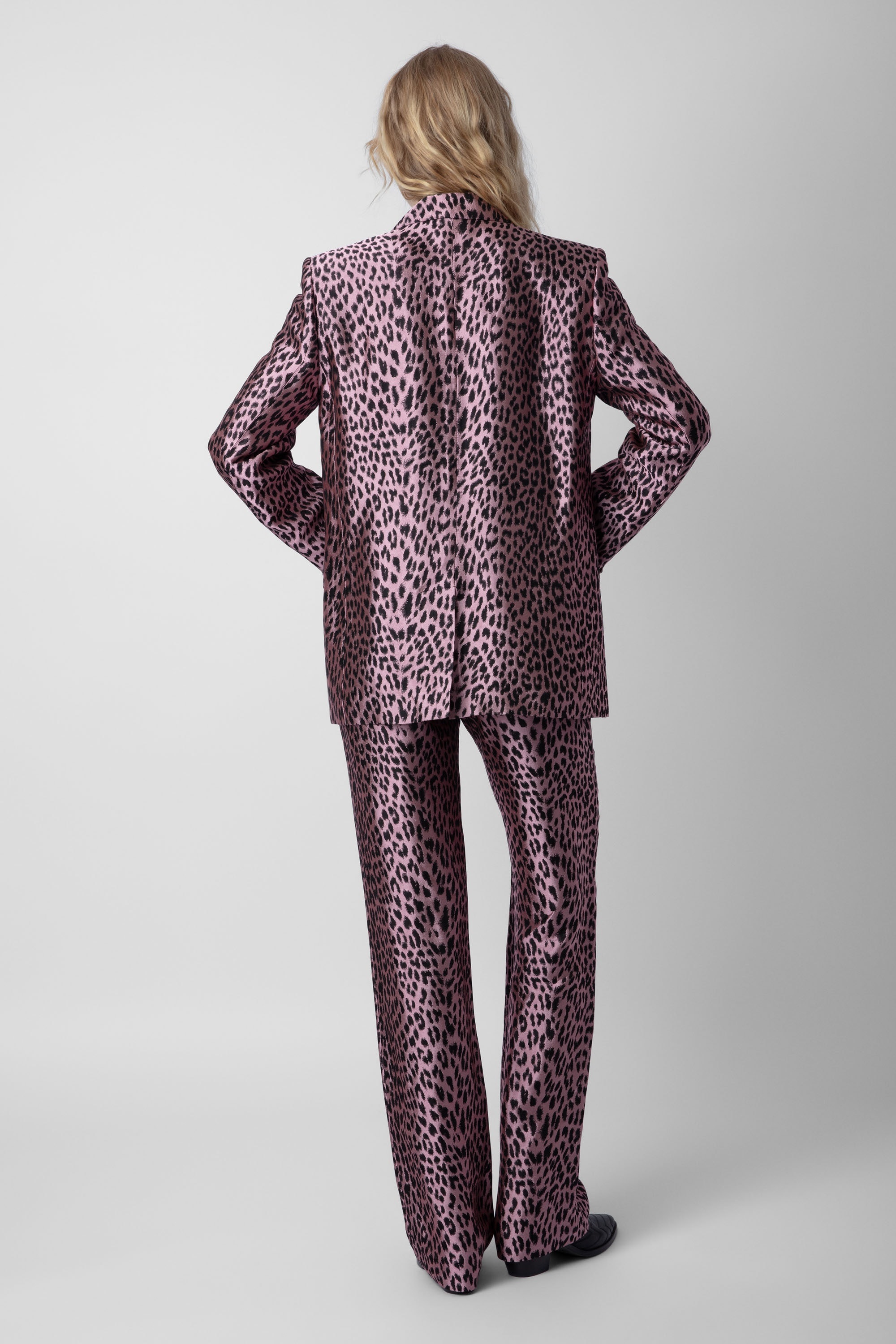 Vegy Leopard Jacquard Blazer - 5