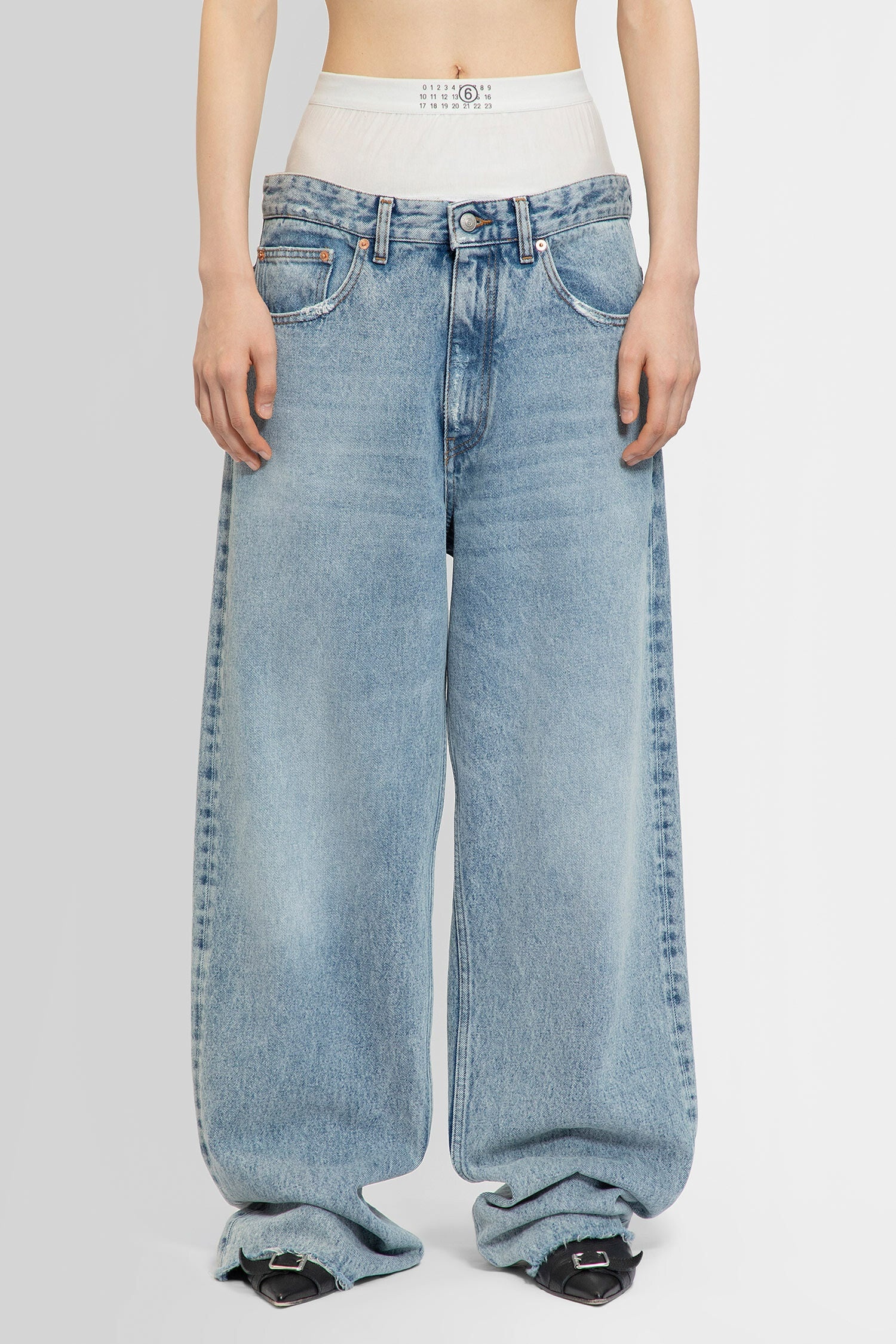 MM6 MAISON MARGIELA WOMAN BLUE JEANS - 2