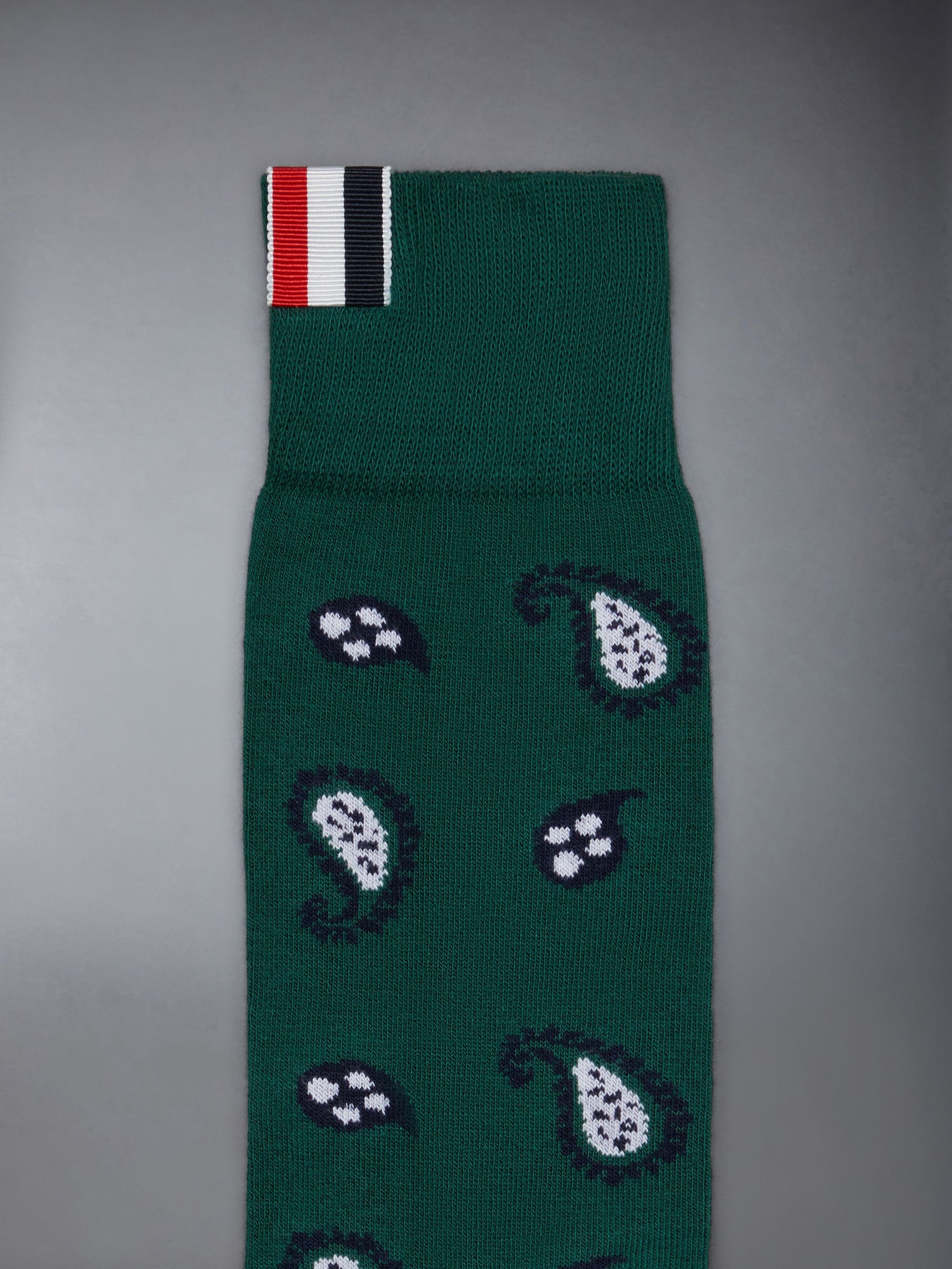 Paisley Cotton Mid Calf Socks - 2