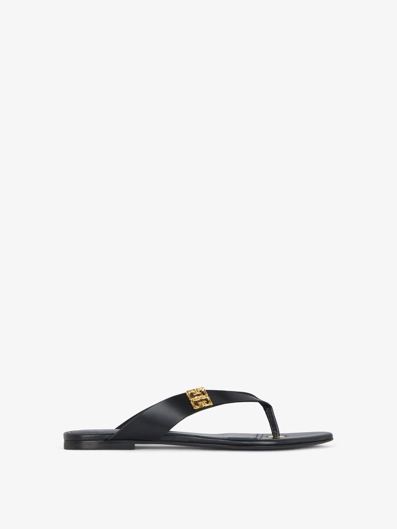 TONG SANDALS 4G LIQUID IN LEATHER - 1