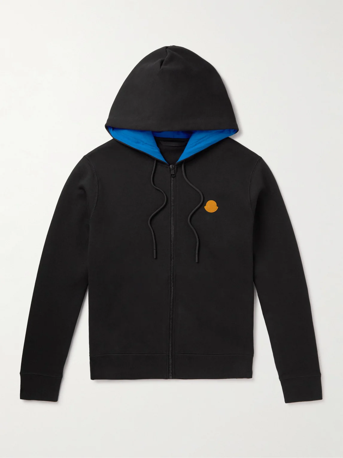Logo-Appliquéd Cotton-Jersey Zip-Up Hoodie - 1
