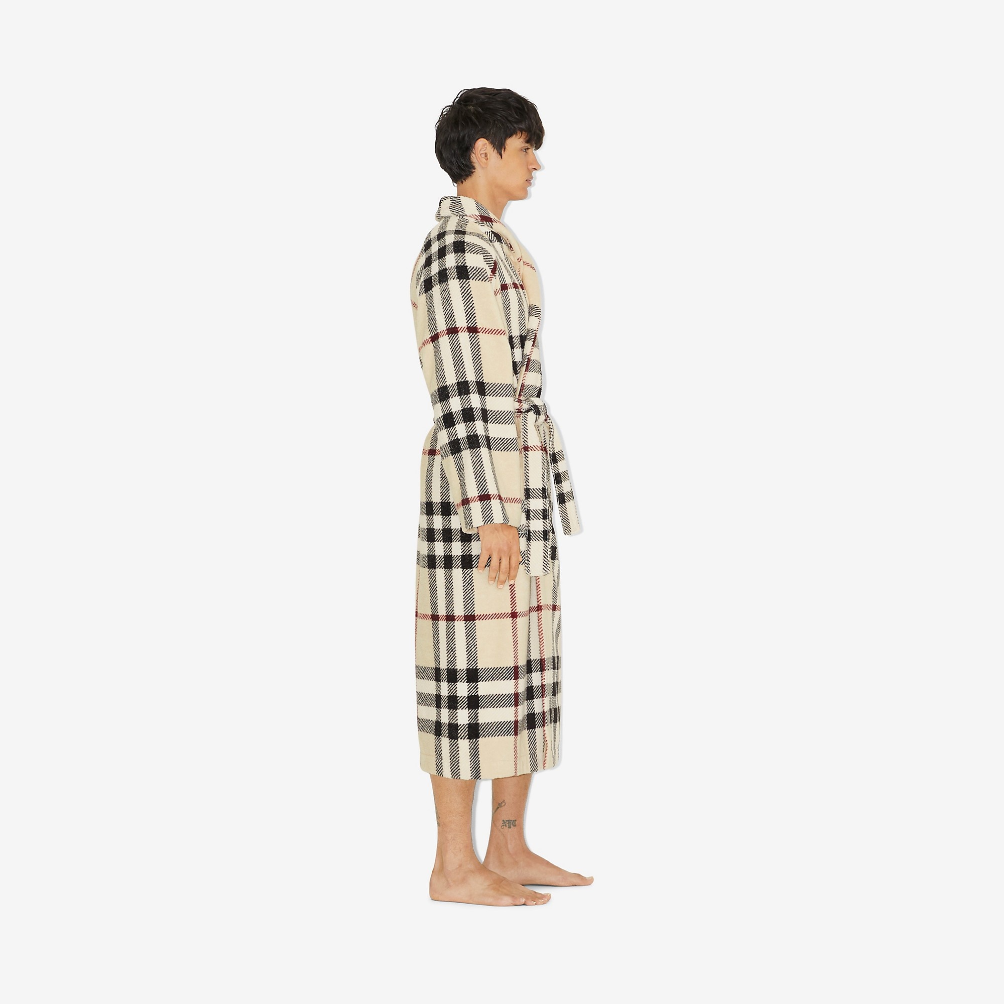 Check Cotton Robe - 6