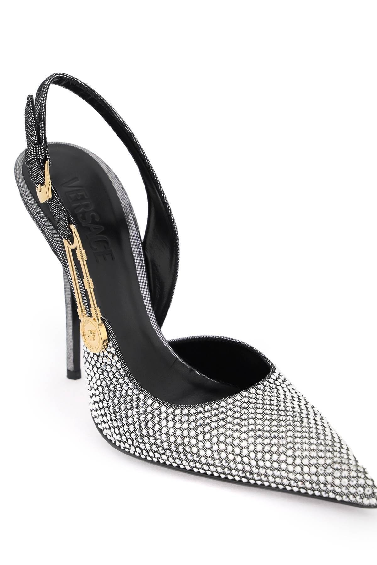 'SAFETY PIN' SLINGBACK PUMPS - 4