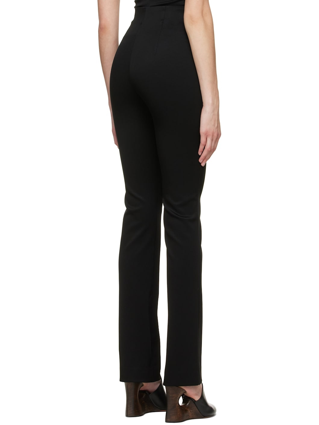 Black Viscose Trousers - 3