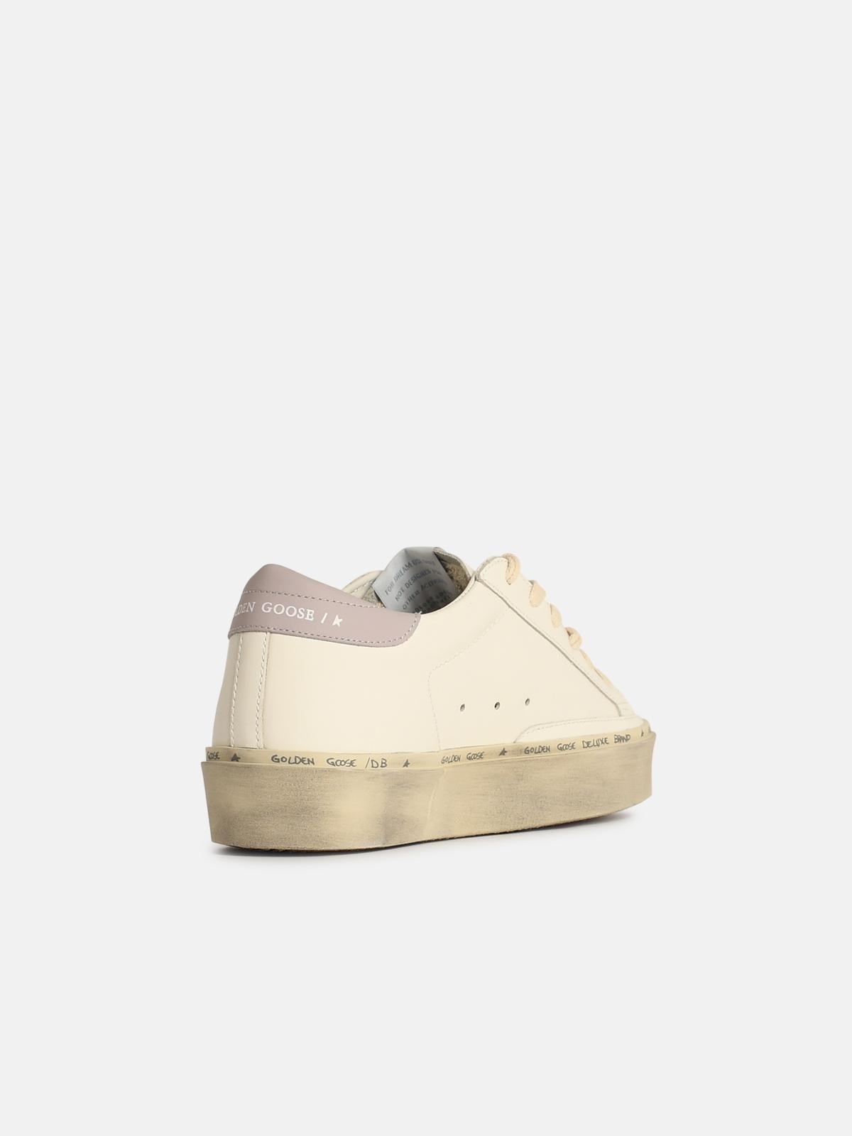 'HI STAR' WHITE LEATHER SNEAKERS - 3