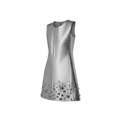 Louis Vuitton LV x YK Metal Studs Metallized Leather Dress outlook