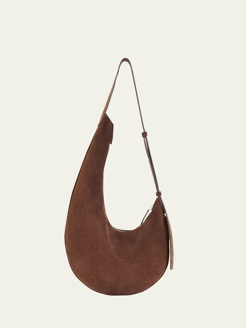 Lune Calfskin Suede Hobo Bag 1